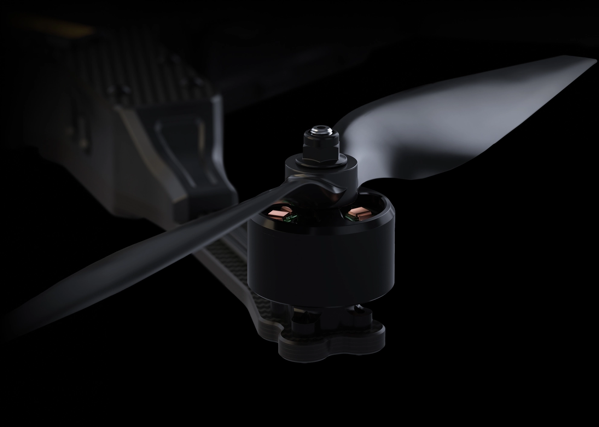 Close-up of a Drone Propeller