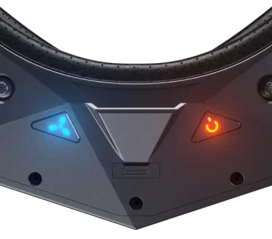 Top View of the Device's Buttons, in Focus and Shining