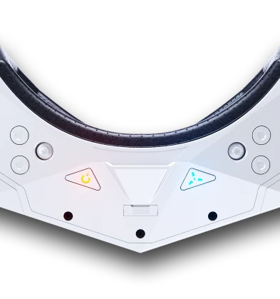 Top View of the Device's Buttons, in Focus and Shining