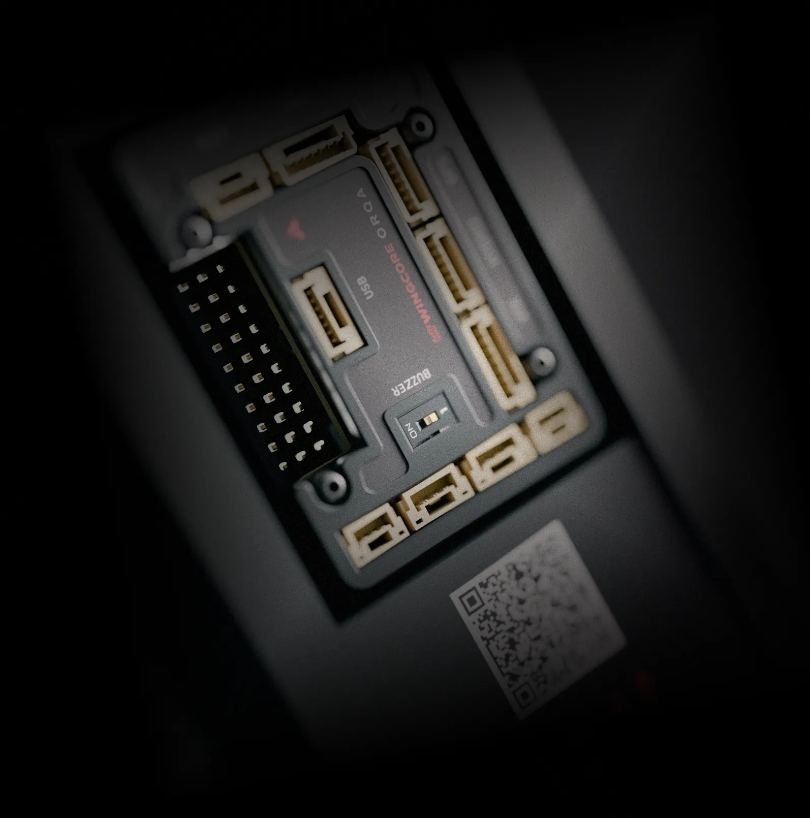 Closer look on the component with shadow effect