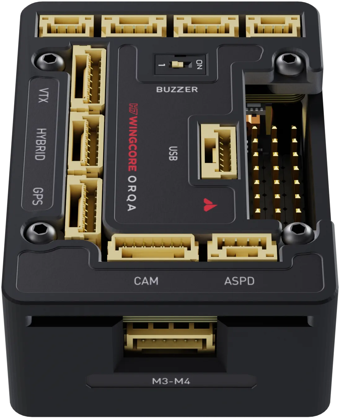 Back view of the device